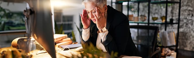 practice owner looking stressed