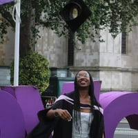 new vet Remi Onabolu at her graduation
