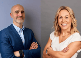 Heber Alves CEO of Improve International and Jo Hillard CEO of Central CPD